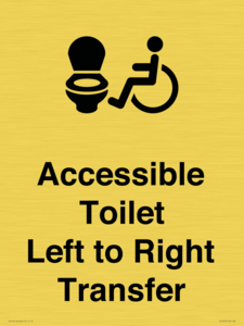 Accessible Toilet with Left to Right Transfer